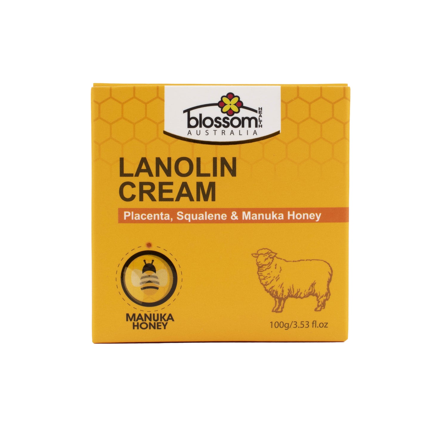 Lanolin Cream with Placenta, Squalene & Manuka Honey 100g