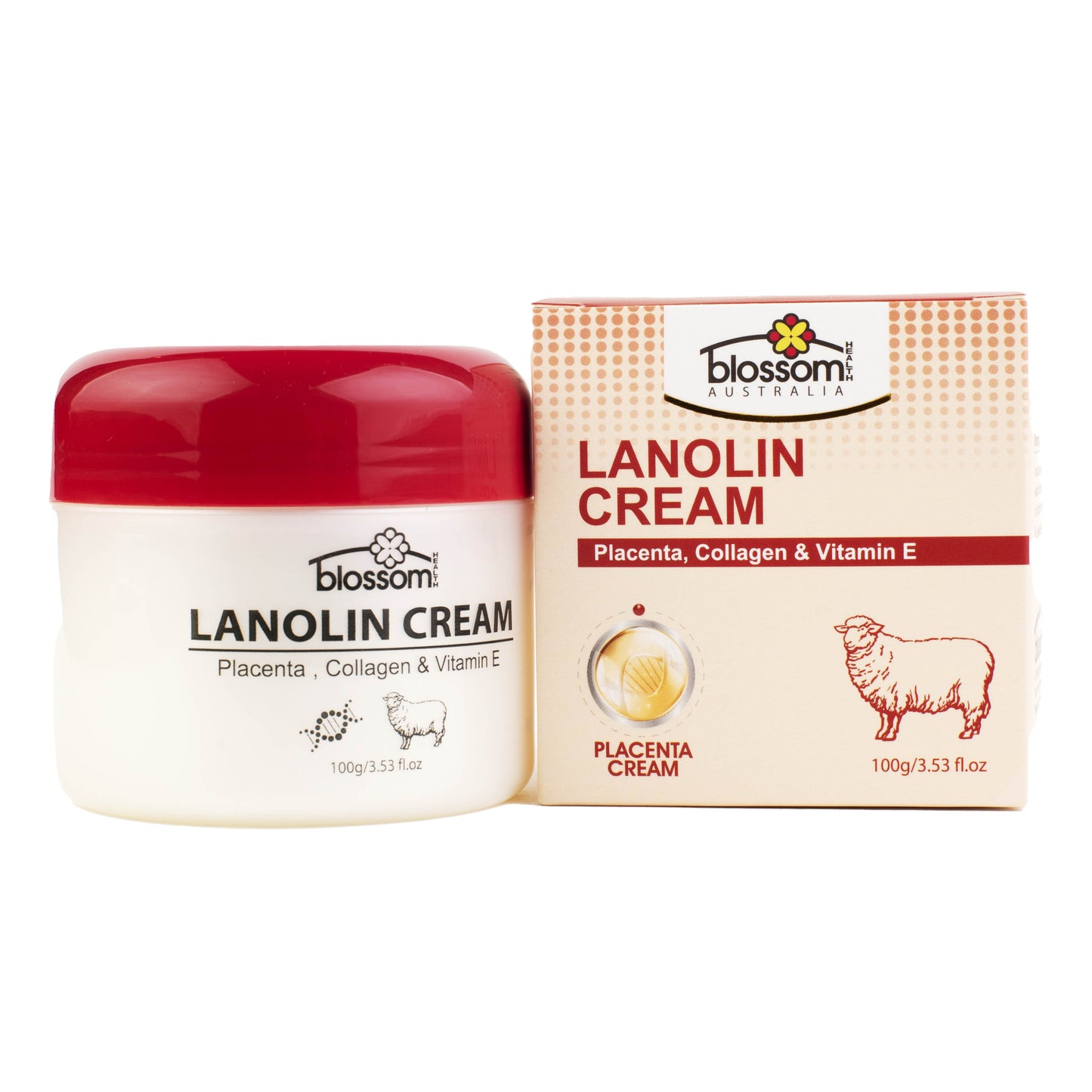 Lanolin Cream with Placenta & Vitamin E 100g
